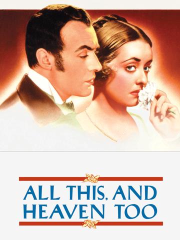 All This, and Heaven Too (1940) poster