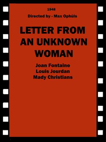 Letter from an Unknown Woman (1948) poster